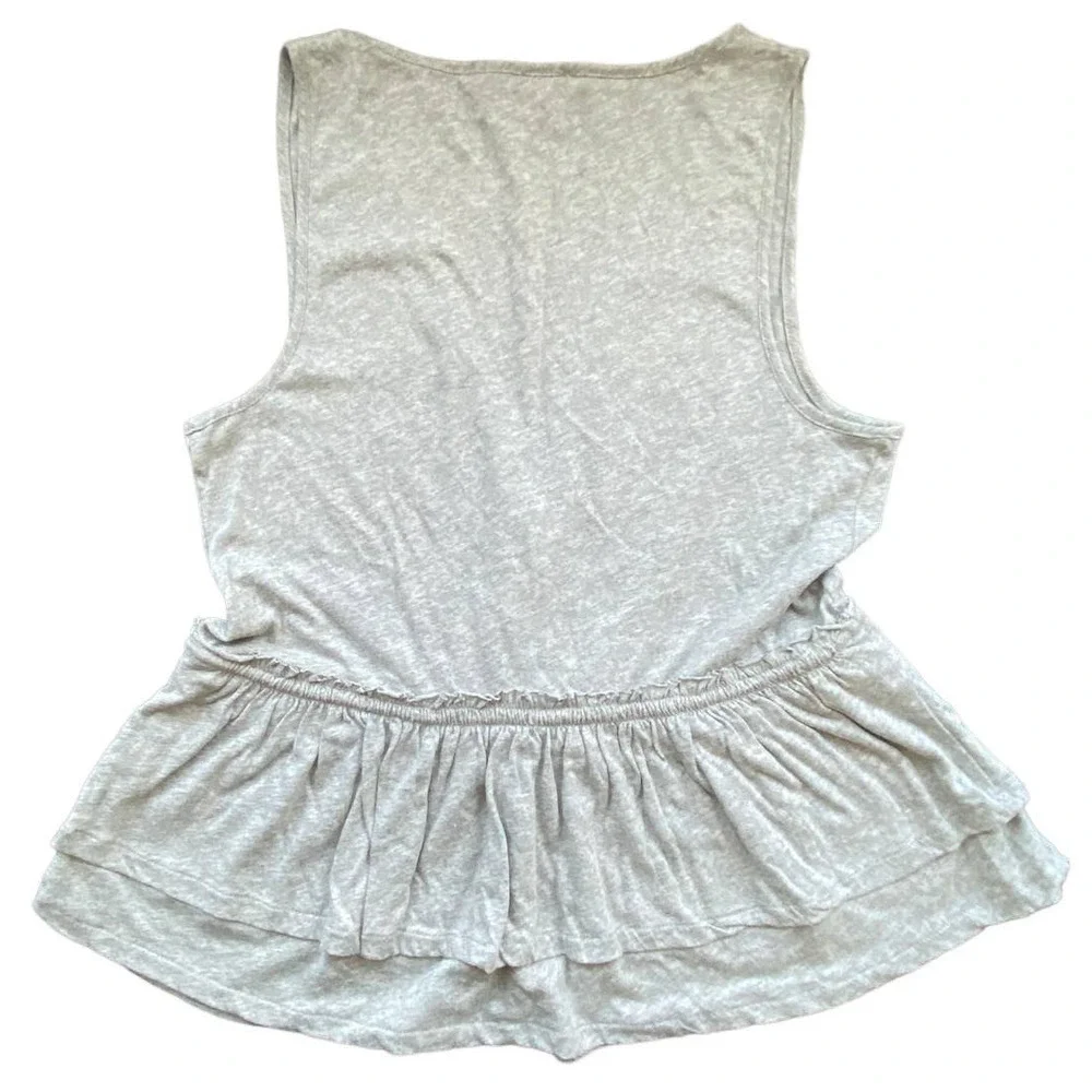 J. Crew‎ Gray Wrap Front Tie Waist Tank Top
